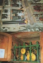 St Marys Church Langley Berkshire Clock 2x Interior Postcard s