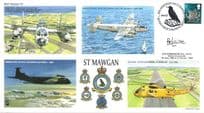 St Mawgan RAF Station BC Laite Military Map LTD TO 100 Hand Signed FDC