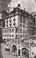 St Moritz Hotel Flower Shop Alabana Switzerland Real Photo Postcard