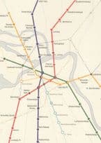 St Petersburg Russia Train Tube Subway Map Underground Postcard