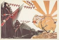 Stalin Keep Your Pig Snout Out Our Garden Russian Poster Postcard