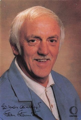 Stan Stennett Sid Hooper Crossroads Printed Signed Cast Card Photo