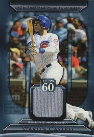 Starlin Castro Baseball Jersey Game Used Memorabilia Rare Trading Card