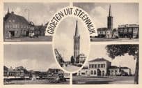 Steenwijk Railway Station Gasthulstraat Maakt Vintage Dutch Real Photo Postcard