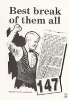 Stephen Hendry 147 Break Crucible Snooker 1995 Ltd Postcard