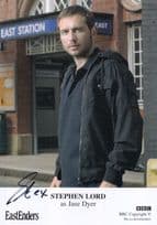 Stephen Lord as Jase Jason Dyer BBC Eastenders Hand Signed Cast Card Photo