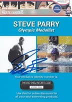 Stephen Steve Parry Olympic Swimming Medallist Hand Signed Large Photo