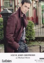 Steve John Shepherd Michael Moon Eastenders Hand Signed Cast Photo