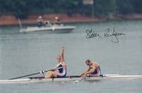 Steve Redgrave Large 8x6 British Rowing Victory Olympic Games Hand Signed Photo