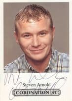 Steven Arnold Coronation Street Hand Signed Cast Card Photo