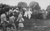 Storrington 1910 Nursing Assoc Comic Cricket Match Sussex Photo Postcard