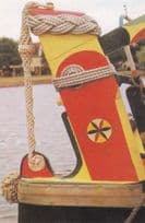 Stratford Canal Narrow Boat Turks Head Swans Neck Postcard