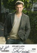 Stuart Laing as Rob Minter BBC Eastenders Hand Signed Cast Card Photo