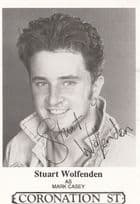 Stuart Wolfenden as Mark Casey Coronation Street Printed Signed Cast Card