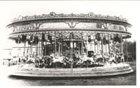 Studts Roundabout Fair Carousel Old Vintage Photo