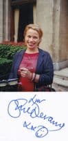 Sue Devaney Casualty Hand Signed Card & Photo COA Of Autograph Signing