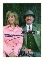 Sue Holderness John Challis The Green Green Grass DOUBLE Hand Signed Photo