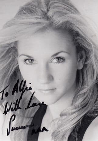 Summer Strallen Supermodel Hollyoaks TV Soap To Alfie Large Hand Signed Photo
