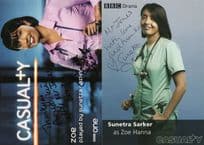 Sunetra Sarker Holby City 2x Hand Signed Cast Card Photo s