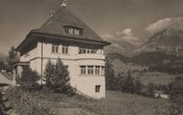 Sunny Dale Adelboden Switzerland Haus Real Photo Postcard