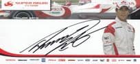 Super Aguri Suzuki Japanese F1 Motor Racing Hand Signed Photo