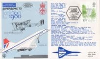 Supersonic London 1980 Concorde Rare Flown To New York FDC