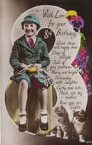 Swingball Tennis Ball On Swing Childrens Old Game Birthday Postcard