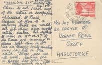 Swiss 1950s Train Railway Strike Message Switzerland Postcard