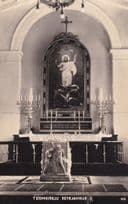 T'Domkirkju Reykjavikur Iceland Vintage WW2 Real Photo Postcard