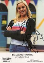 Tamzin Outhwaite as Melanie Owen Eastenders Hand Signed Cast Card Photo