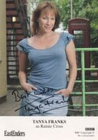 Tanya Franks as Rainie Cross Eastenders Hand Signed Cast Card Photo