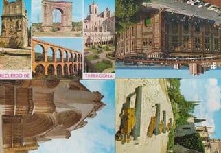 Tarragona Cambrils Cathedral Military Cannon Toros 4 Mint Spain Spanish Postcard