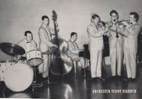 Teddy Stauber German Trombonist Jazz Band Hand Signed Postcard