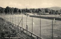 Tennis Courts at Banchory Aberdeen Scottish Rare Old Valentines Postcard