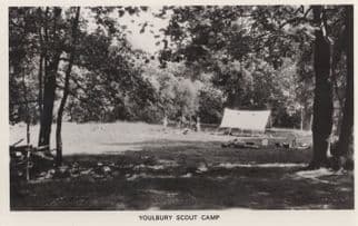 Tent at Youlbury Boy Scouts Camp Oxford RPC Postcard From Scout