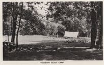 Tent at Youlbury Boy Scouts Camp Oxford RPC Postcard From Scout