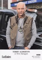 Terry Alderton Spraggan Eastenders Hand Signed Cast Card Photo