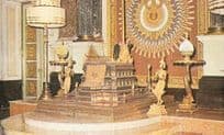 Thailand Gold Niello Chakri Hall Audience Throne Amarindra Temple Craft Postcard
