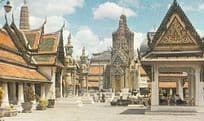 Thailand Thai Khandharasdr Pavillion King Rama 4 IV Vintage Thai Photo Postcard