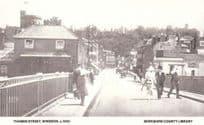 Thames Street Windsor Berkshire Old 1920 Photo Postcard