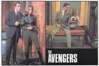 The Avengers Patrick McNee Rare Cult TV Show Vintage Postcard
