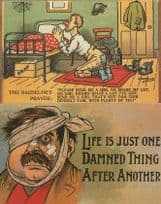 The Bachelors Prayer 2x Repro WW1 Comic Postcard s