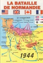 The Battle Of Normandy 1944 WW2 Map Rare French Postcard