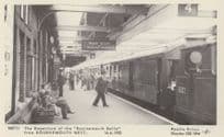 The Bournemouth Belle Train Staff Departure 1953 Station Postcard