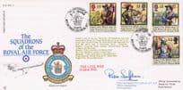 The Civil War PD Scoffham The Squadrons Of The RAF Hand Signed FDC