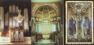 The Crucifixion Organ Marleybone Church 3x London Postcards