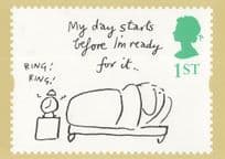 The Day Starts Before I Am Ready Mel Calman RMPQ Postcard