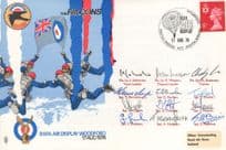 The Falcons Amazing 12x Autograph Signed 1974 RAF Air Display Woodford Team FDC