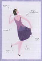 The Flapper Womens Rights Anti Corset Magazine Painting Postcard