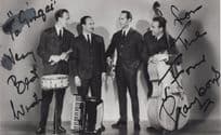 The Four Playboys Unidentified 1960s Pop Group Hand Signed Phto